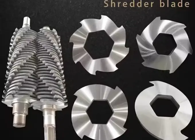 double shaft shredder blades