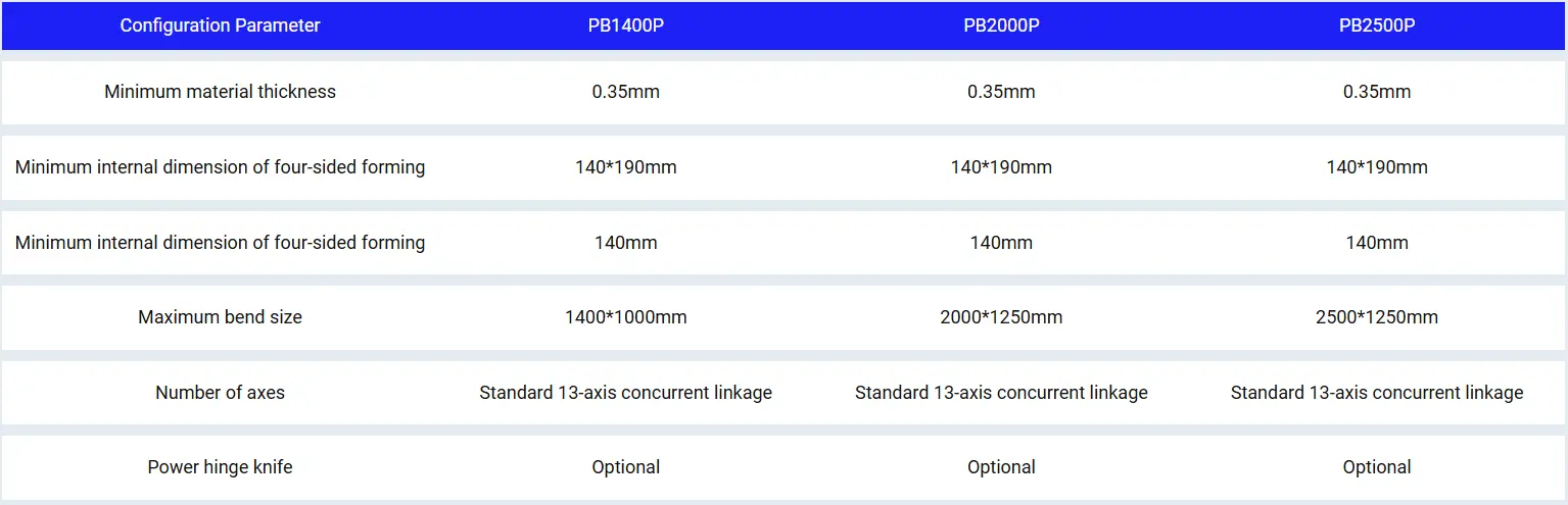 panel bender specification